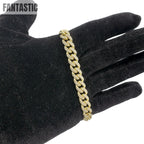 10K Gold- Iced Out Diamond Miami Cuban Bracelets (10mm) Fantastic NYC