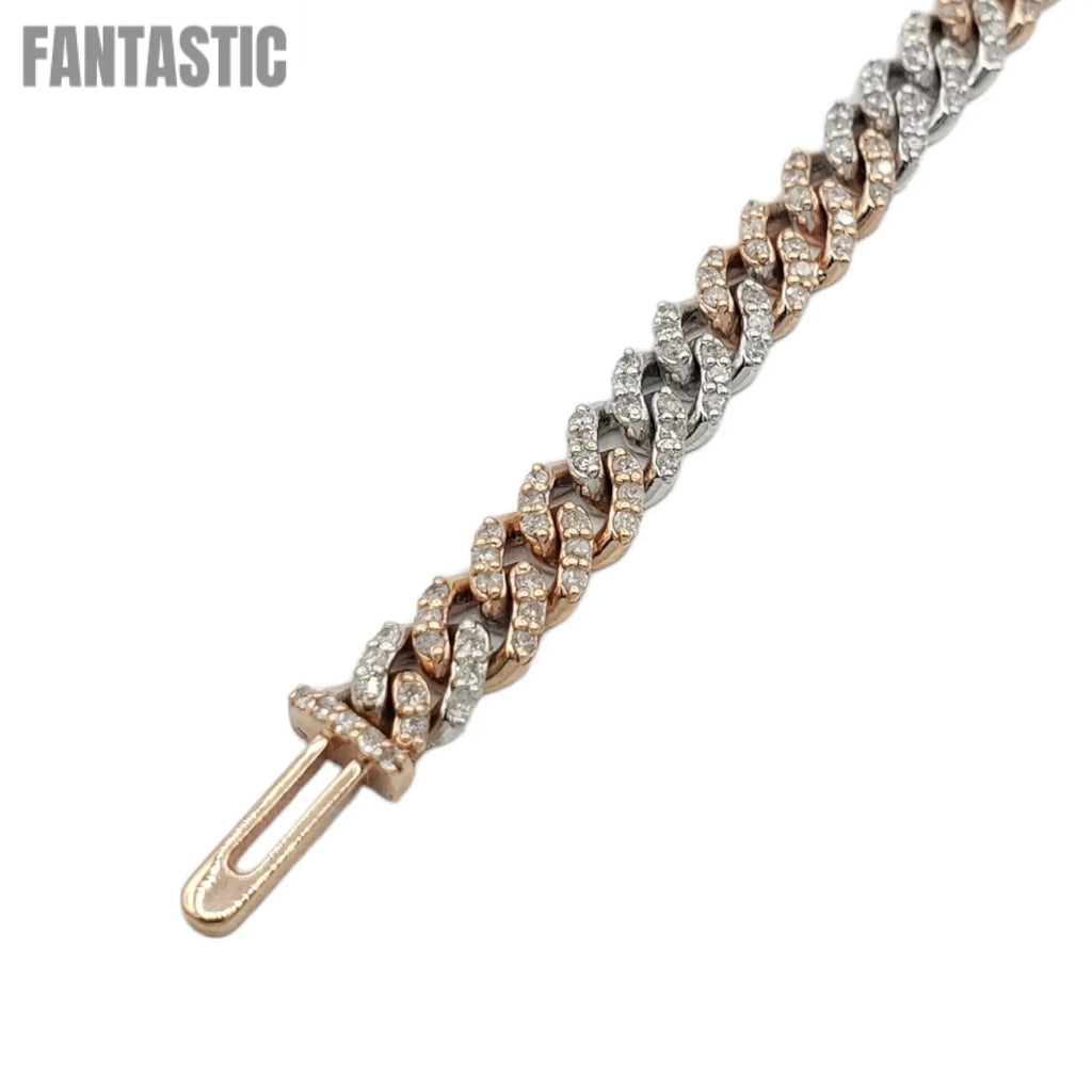 10K Gold- Iced Out Diamond Miami Cuban Bracelets (6mm) Fantastic NYC
