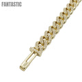 10K Gold Diamond Miami Cuban Bracelet – 8 mm