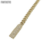 10K Gold- Iced Out Diamond Miami Cuban Bracelets (8mm) Fantastic NYC
