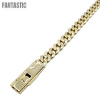 10K Gold- Iced Out Diamond Miami Cuban Bracelets (8mm) Fantastic NYC