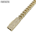 10K Gold- Iced Out Diamond Miami Cuban Bracelets (9mm) Fantastic NYC