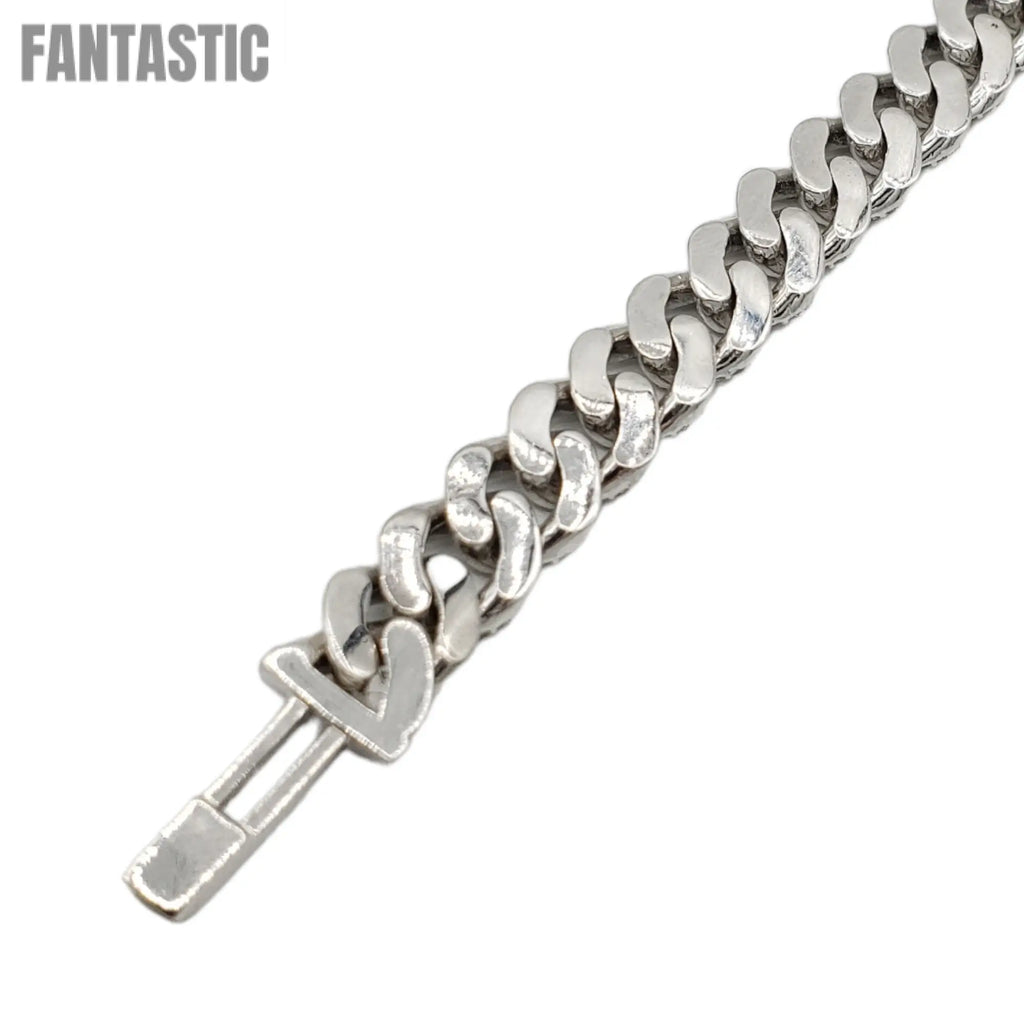 10K Gold- Iced Out Diamond Miami Cuban Bracelets (9mm) Fantastic NYC