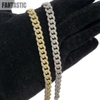 10K Gold- Iced Out Diamond Miami Cuban Bracelets (9mm) Fantastic NYC