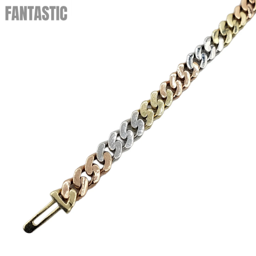 10K Gold- Iced Out Diamond Miami Cuban Bracelets(5mm) Fantastic NYC