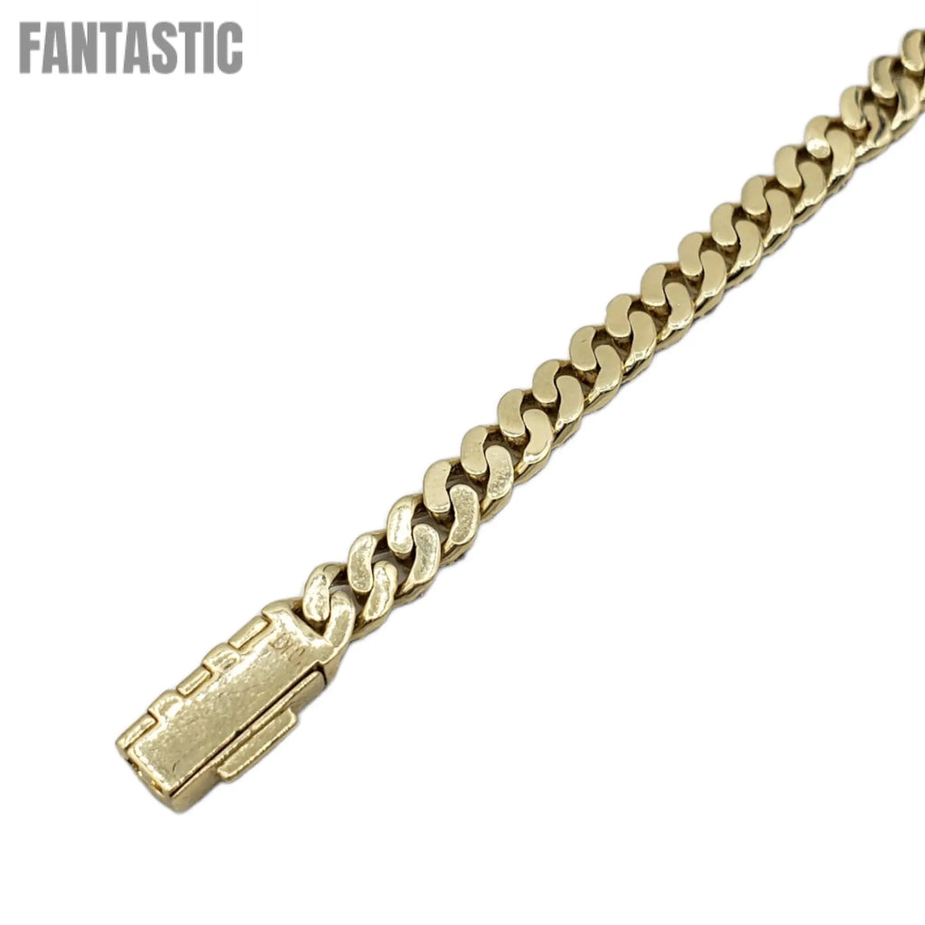 10K Gold- Iced Out Diamond Miami Cuban Bracelets(5mm) Fantastic NYC