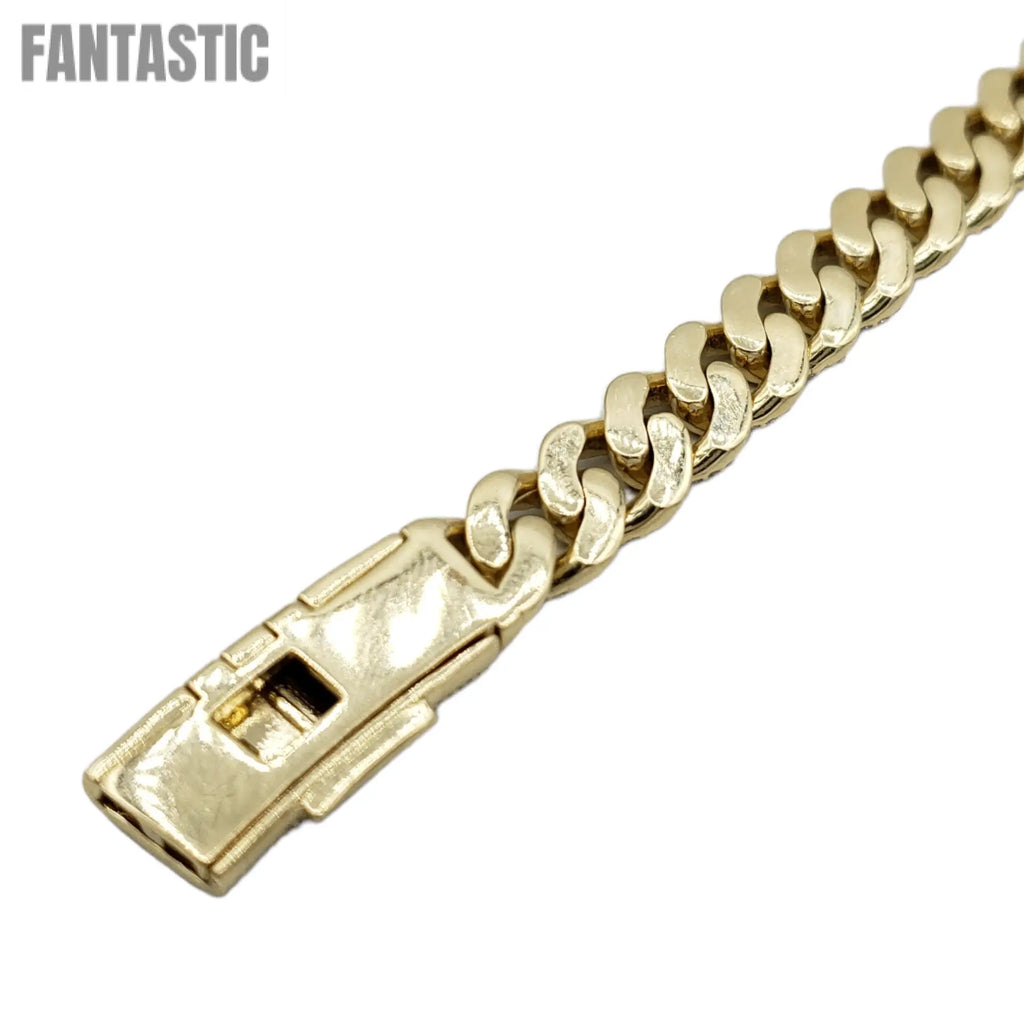 10K Gold- Iced Out Diamond Miami Cuban Chains (10mm) Fantastic NYC