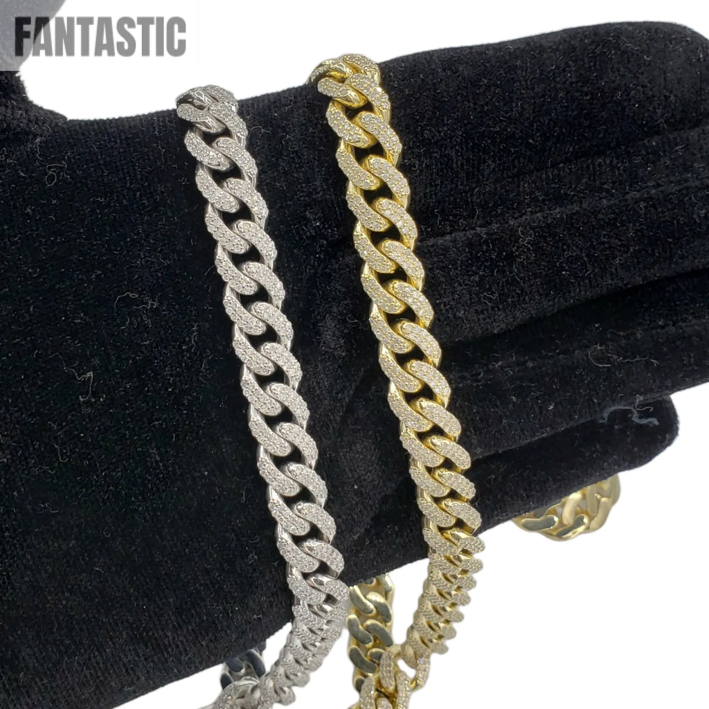 10K Gold- Iced Out Diamond Miami Cuban Chains (10mm) Fantastic NYC