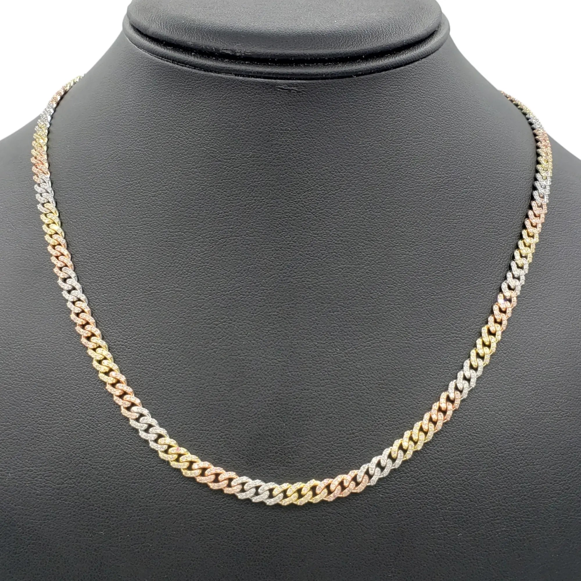 10K Gold- Iced Out Diamond Miami Cuban Chains (5mm) Fantastic NYC