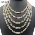 Cadenas Cubanas Miami de Oro de 10K con Diamantes (7mm)