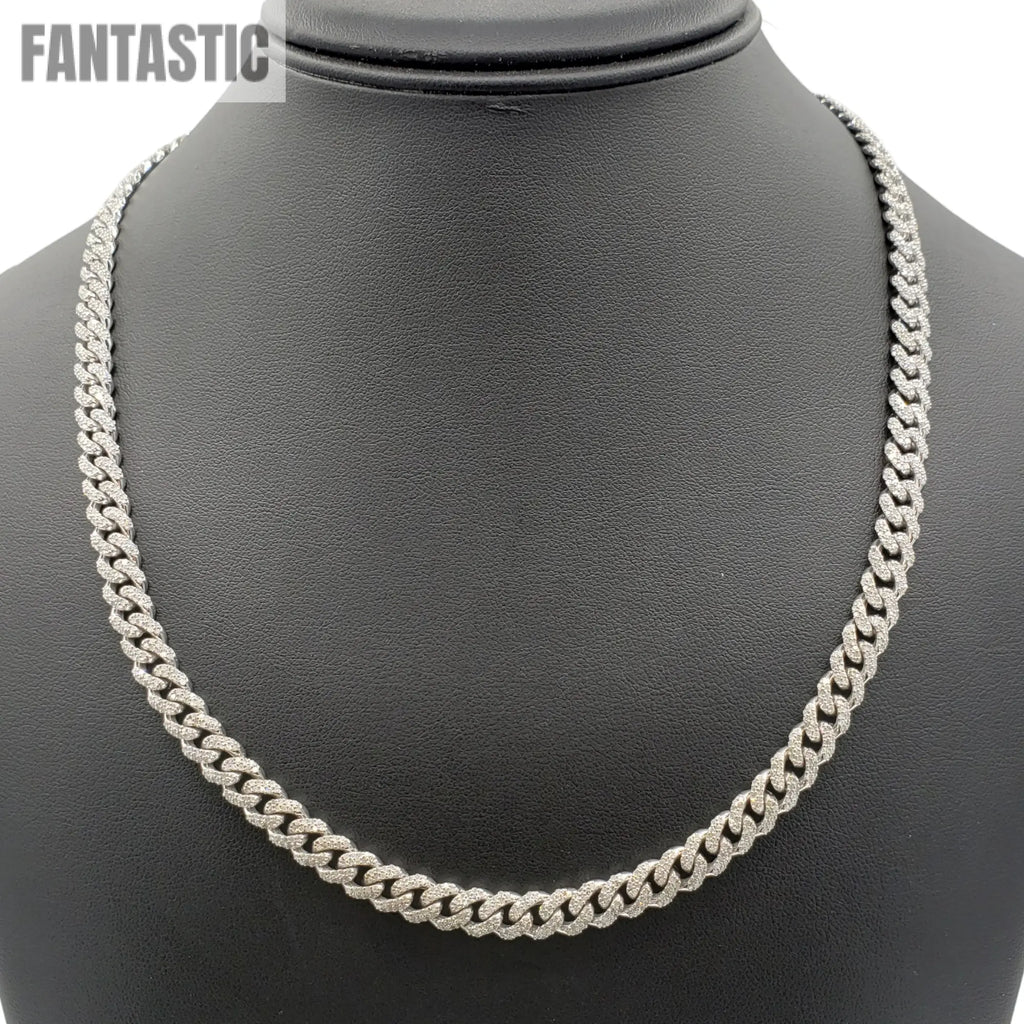 10K Gold- Iced Out Diamond Miami Cuban Chains (7mm) Fantastic NYC