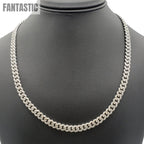 10K Gold- Iced Out Diamond Miami Cuban Chains (7mm) Fantastic NYC