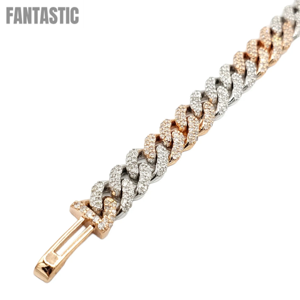 10K Gold- Iced Out Diamond Miami Cuban Chains (7mm) Fantastic NYC