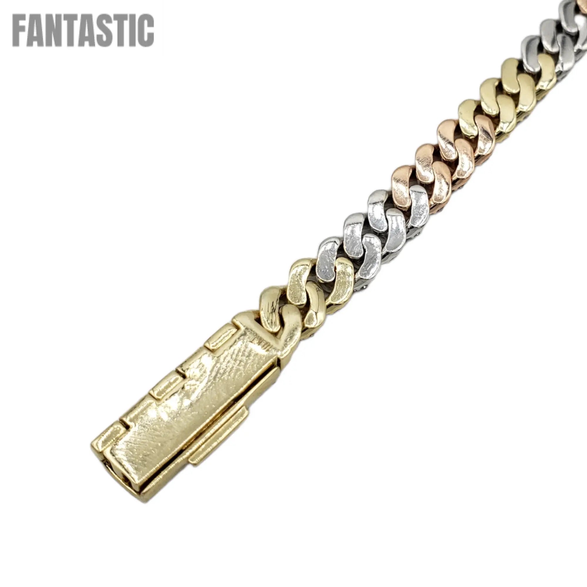 10K Gold- Iced Out Diamond Miami Cuban Chains (7mm) Fantastic NYC