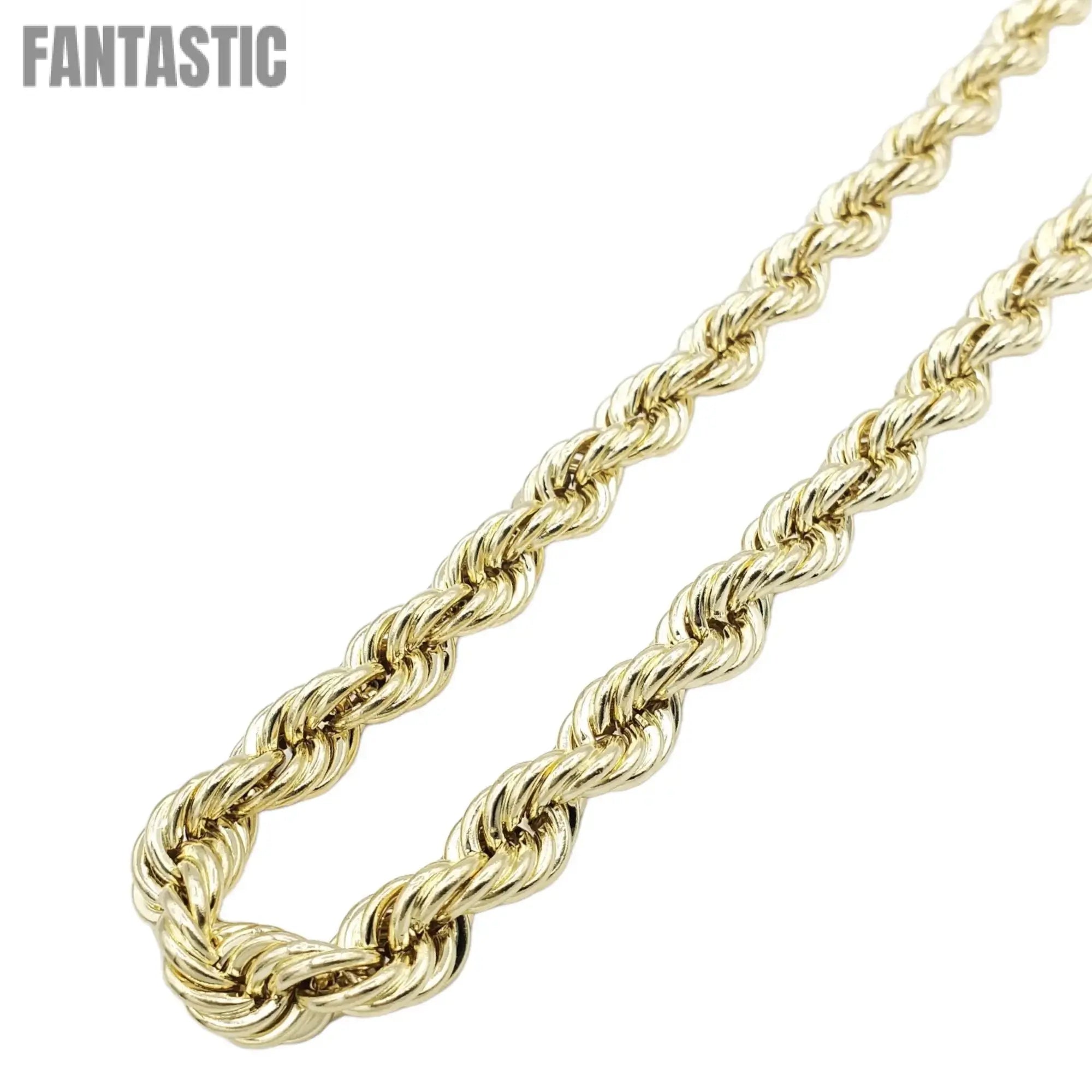 10K Gold Rope Chain (Hollow) - 2mm to 8mm - Fantastic Jewelry NYC LLC