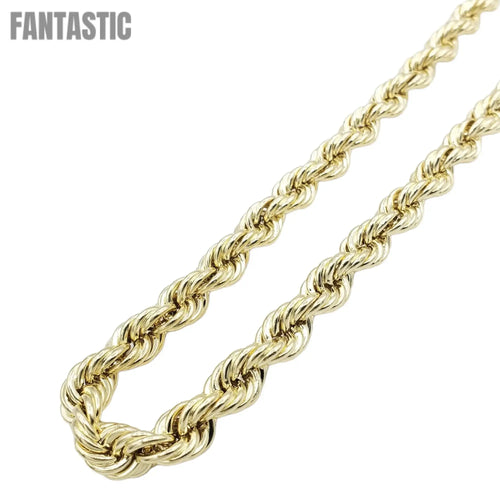 10K Gold Rope Chain (Hollow) - 2mm to 8mm - Fantastic Jewelry NYC LLC