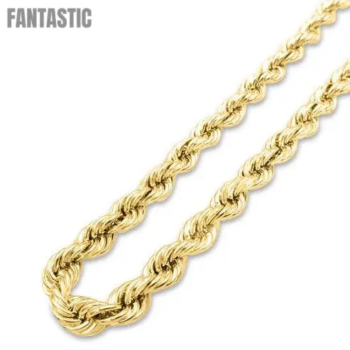 10K Gold Rope Chain (Hollow) - 2mm to 8mm - Fantastic Jewelry NYC LLC