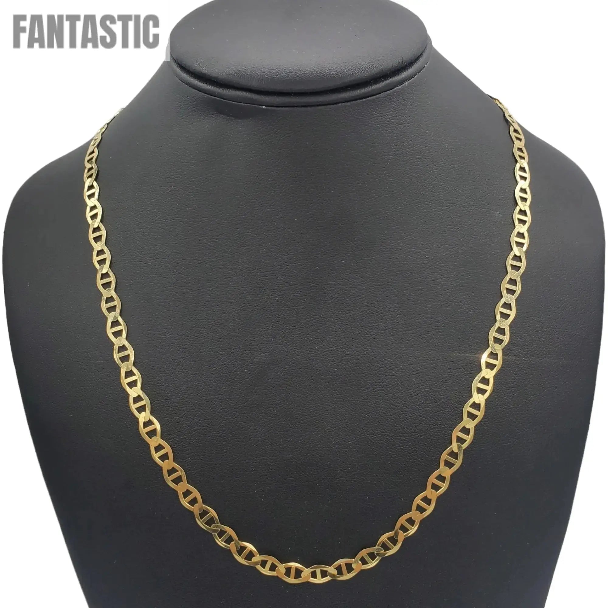 10K Gold- Solid Mariner Chain - Fantastic Jewelry NYC LLC