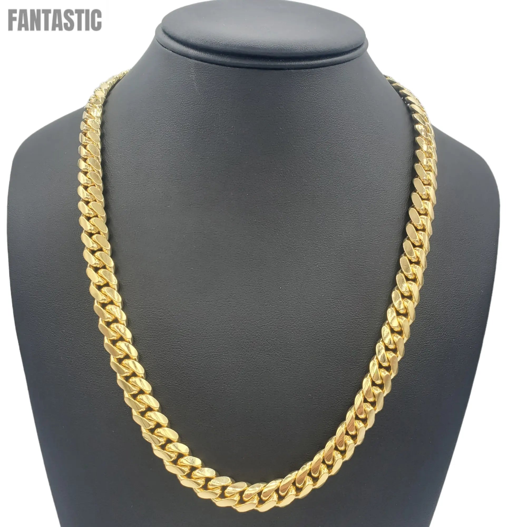 10K Gold- Solid Miami Cuban Chain (Yellow Gold) Fantastic NYC