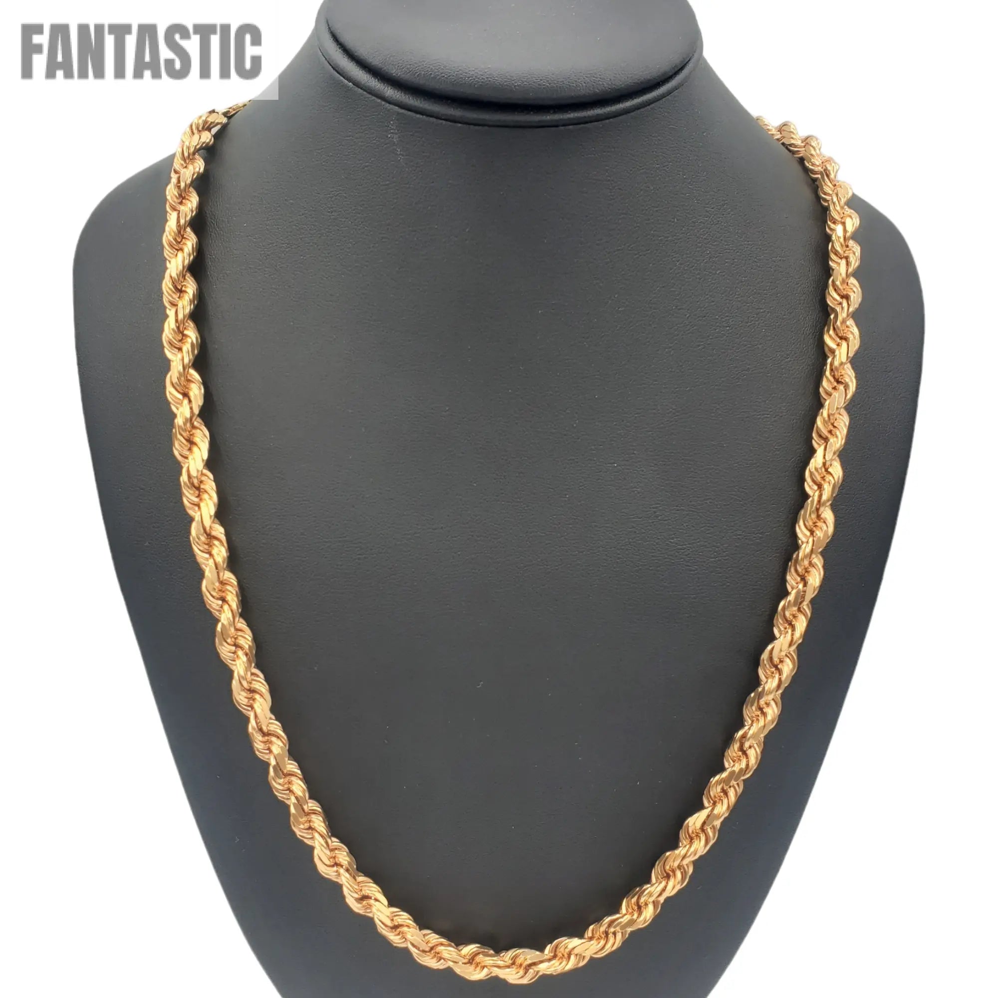 10K Gold- Solid Rope Chain (Rose Gold) Fantastic NYC