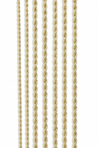 10K Solid Gold Rope Chain — Yellow Gold