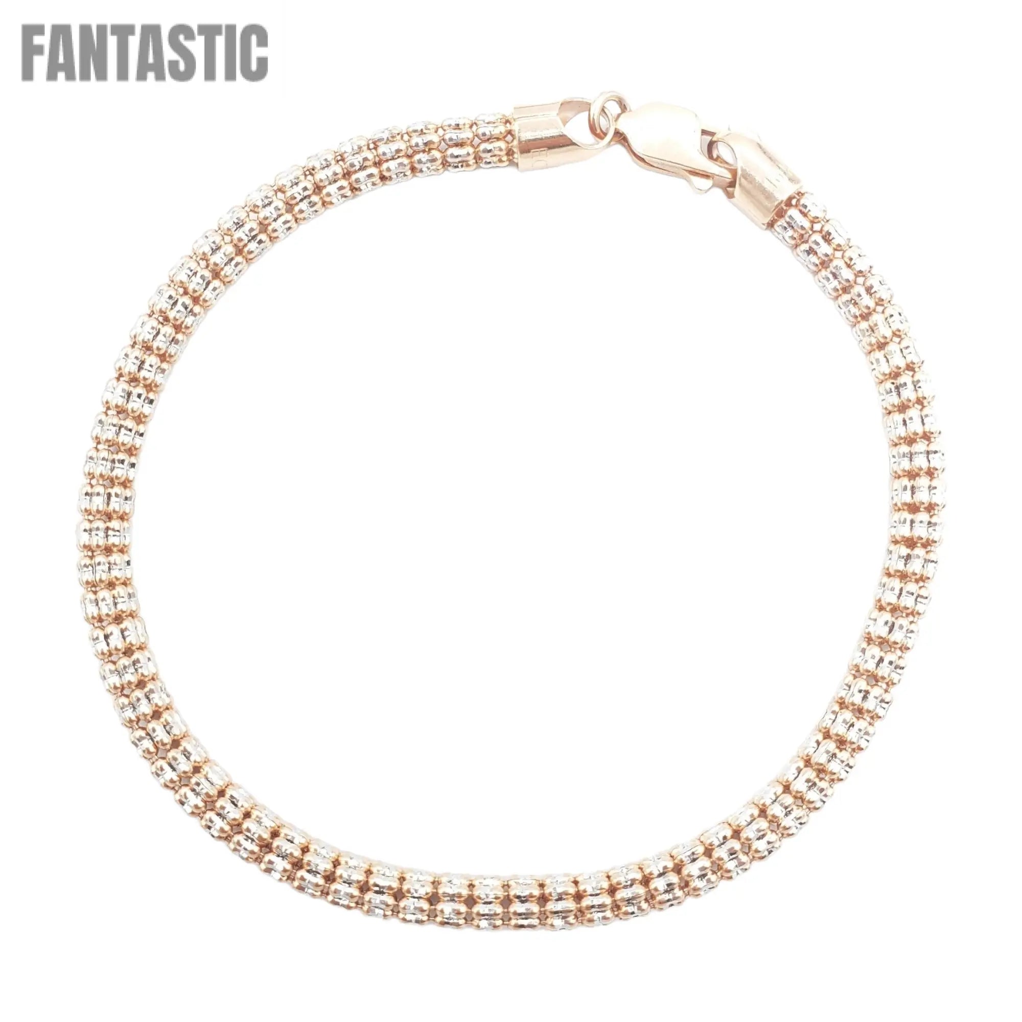 10K Rose Gold- Ice Bracelet Fantastic NYC