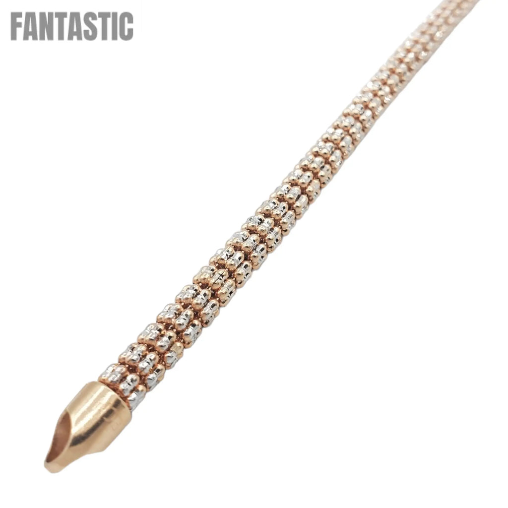 10K Rose Gold- Ice Bracelet Fantastic NYC