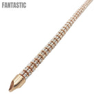 10K Rose Gold- Ice Bracelet Fantastic NYC