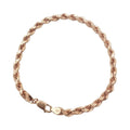 10K Rose Gold- Solid Rope Bracelet