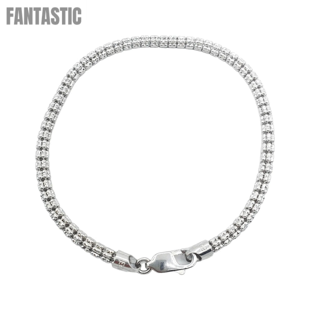 10K White Gold- Ice Bracelet Fantastic NYC