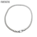 10K White Gold- Ice Bracelet Fantastic NYC