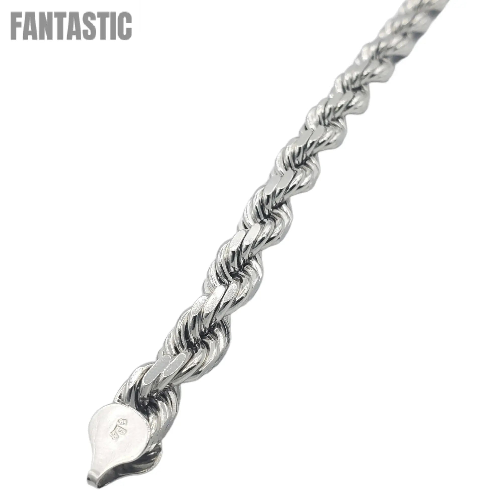 10K White Gold- Solid Rope Bracelets Fantastic NYC