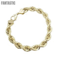 10K Yellow Gold- Hollow Rope Bracelets
