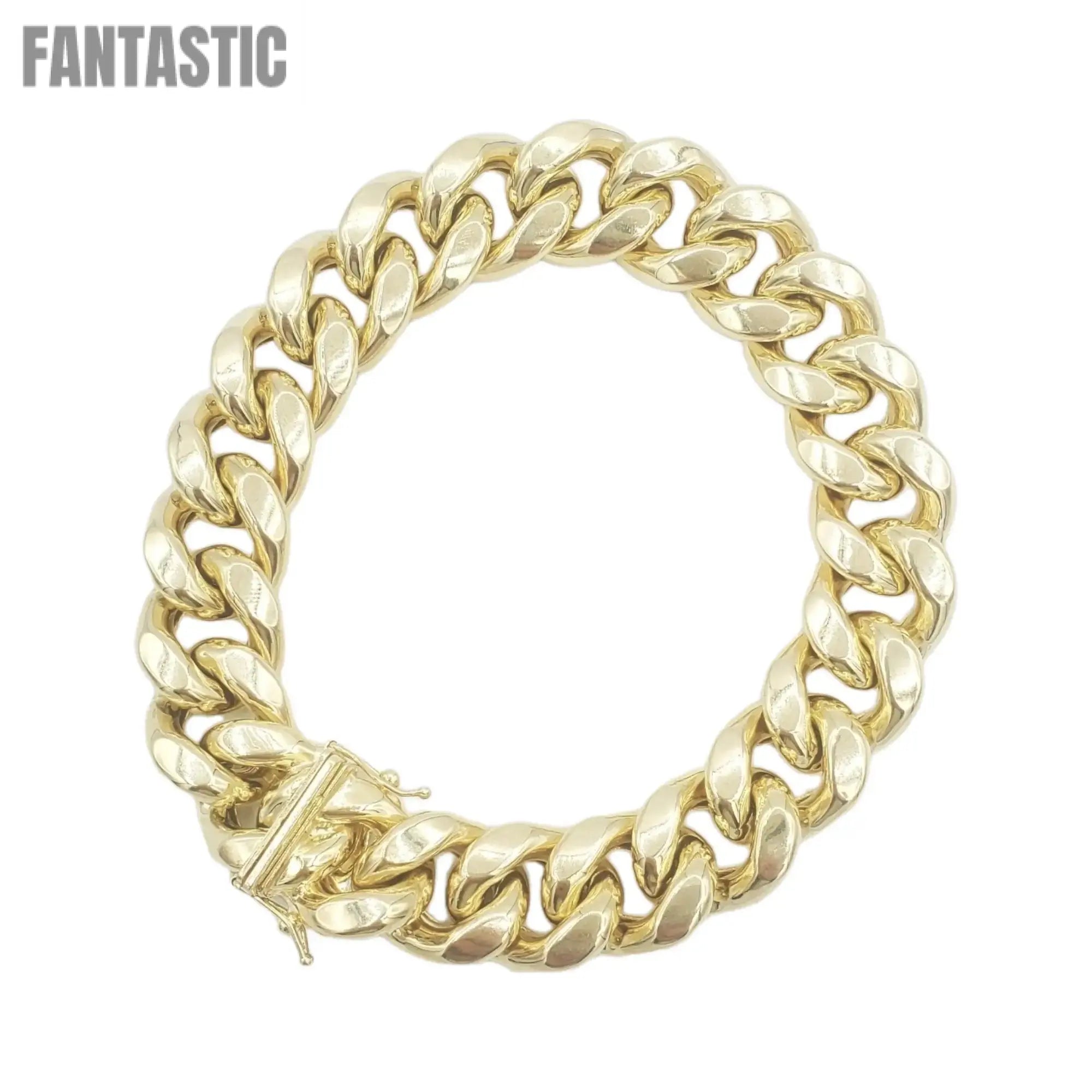 10k Hollow Gold Miami Cuban Bracelets - Fantastic Jewelry NYC LLC