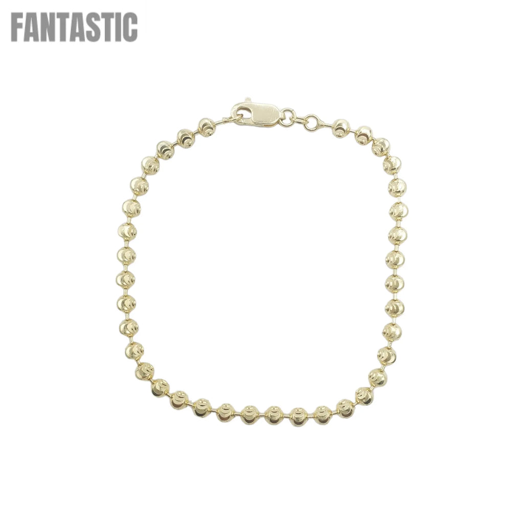 10k Solid Gold Moon Cut Bracelets Fantastic NYC