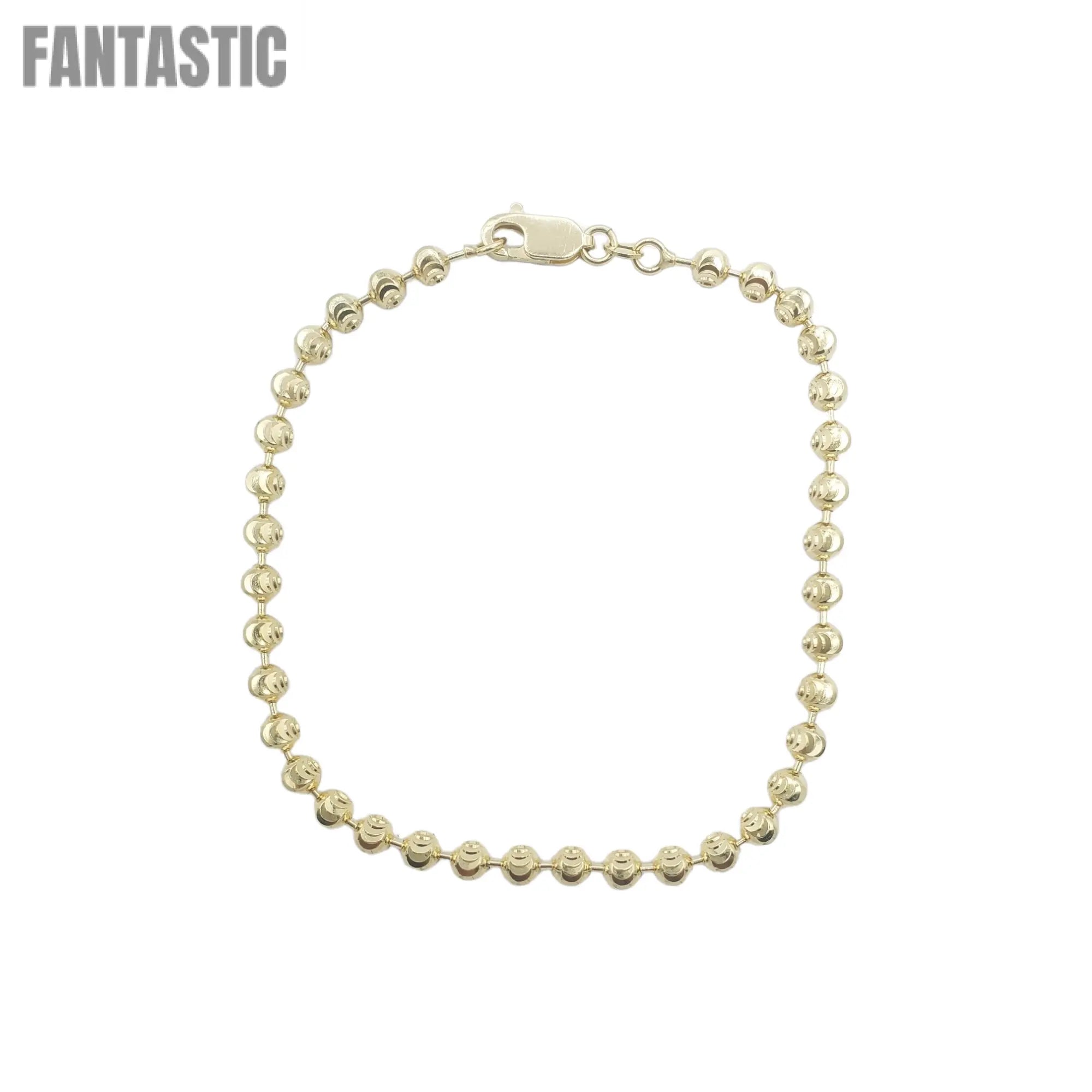 10k Solid Gold Moon Cut Bracelets Fantastic NYC