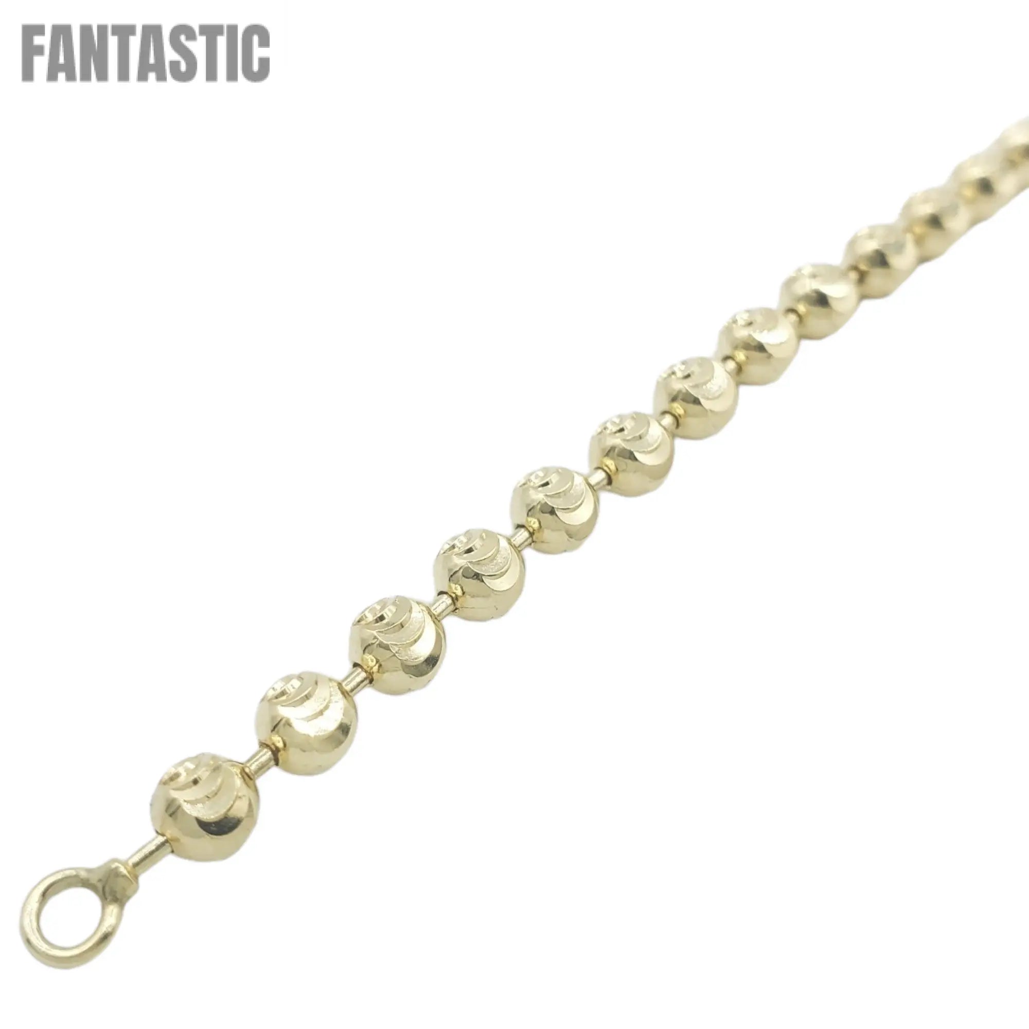 10k Solid Gold Moon Cut Bracelets Fantastic NYC