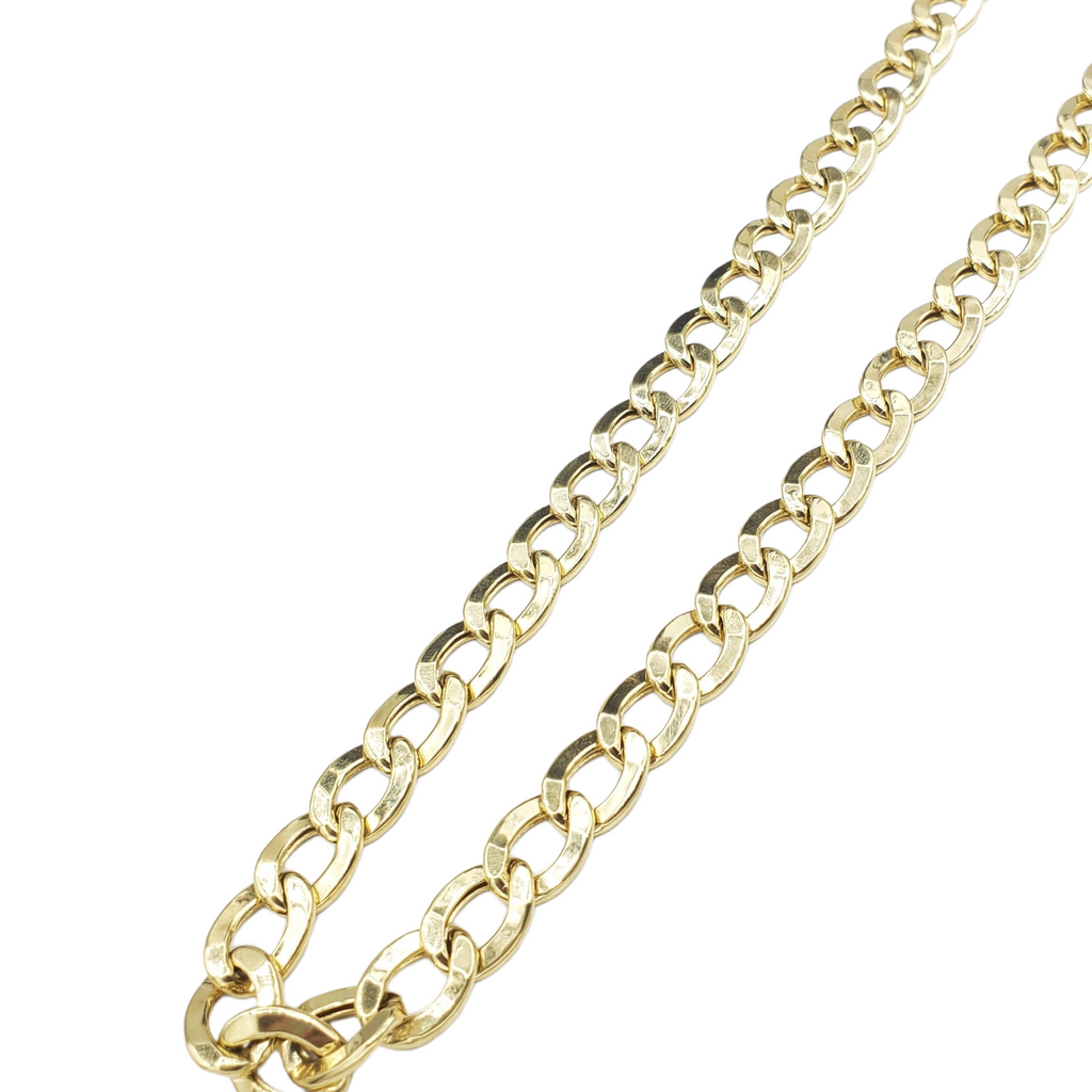 Gold Chain - Hollow - Cuban Link Chain 10K/14K Gold