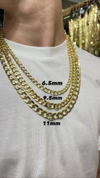 Gold Chain - Hollow - Cuban Link Chain 10K/14K Gold