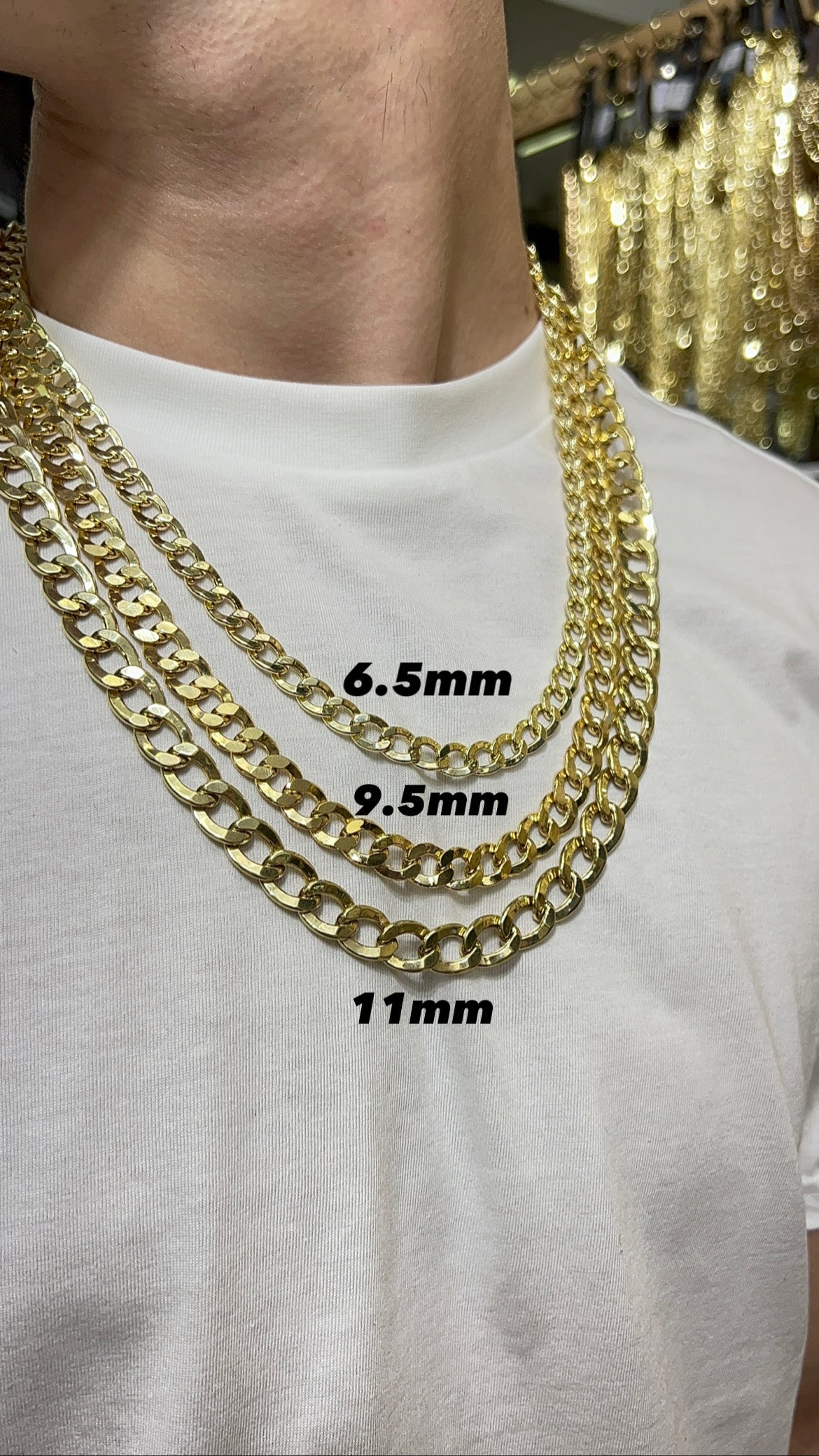 Gold Chain - Hollow - Cuban Link Chain 10K/14K Gold