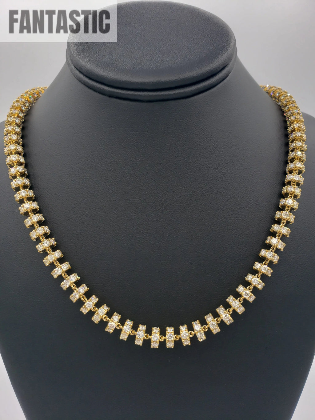 14K Gold- Diamond Disc Chain | 136 Grams Fantastic NYC