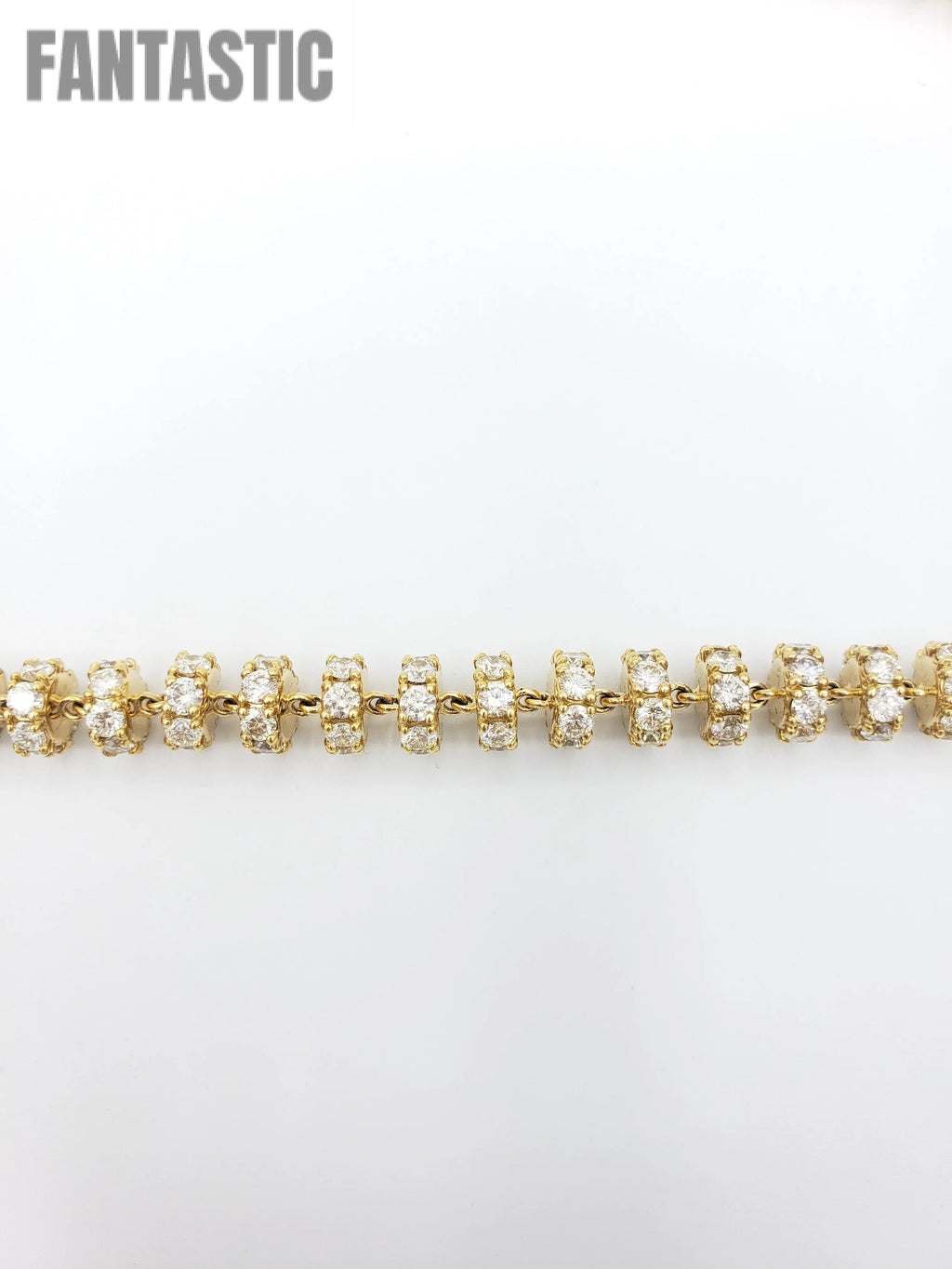 14K Gold- Diamond Disc Chain | 136 Grams Fantastic NYC