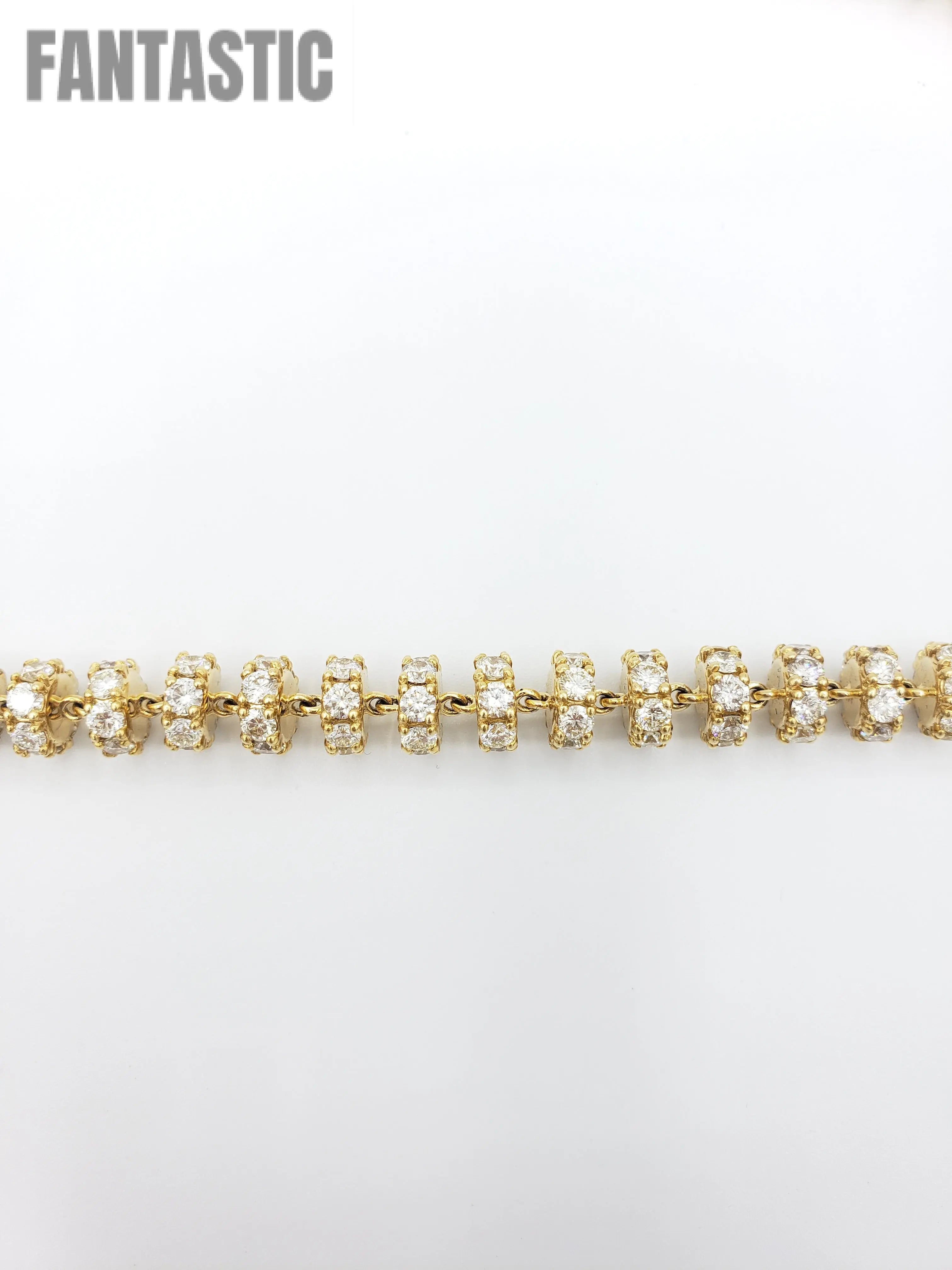 14K Gold- Diamond Disc Chain | 136 Grams Fantastic NYC