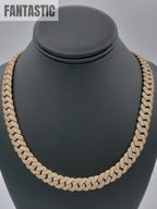 14K- Gold Diamond Miami Cuban Rose Gold Chain (185 Grams) Fantastic NYC