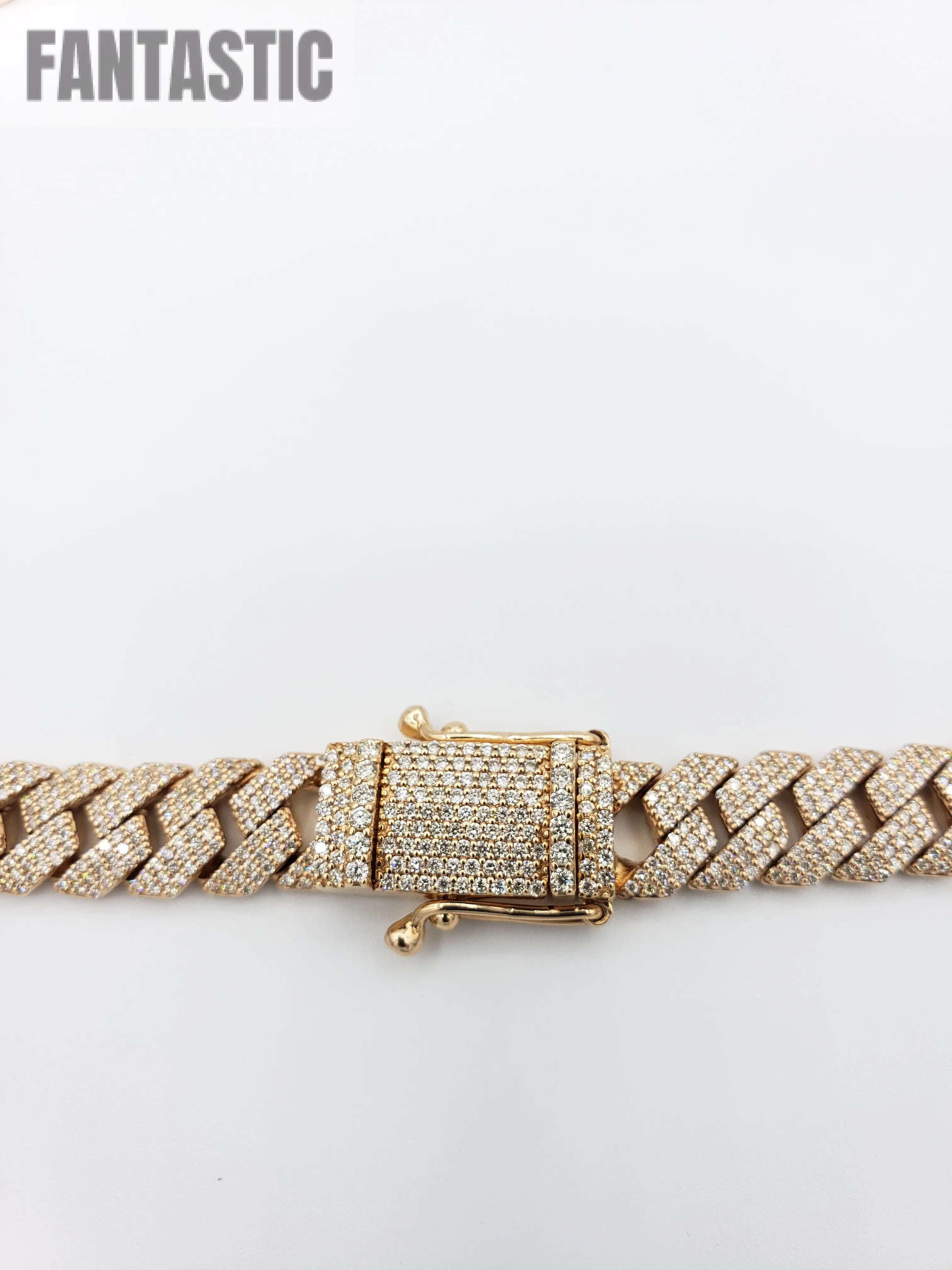 14K- Gold Diamond Miami Cuban Rose Gold Chain (185 Grams) Fantastic NYC