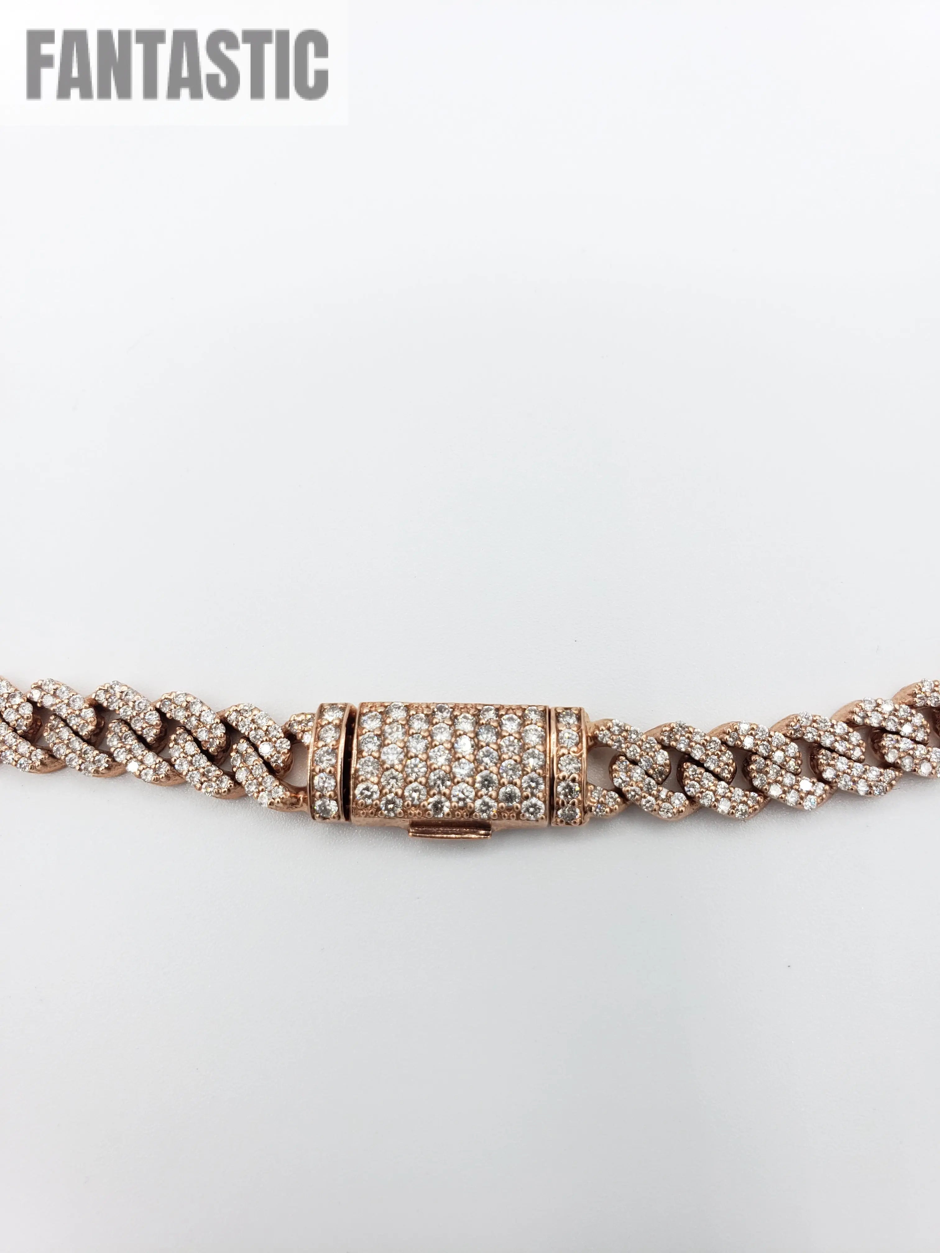 14K Gold- Diamond Miami Cuban Rose Gold Chain (52.1 Grams) Fantastic NYC