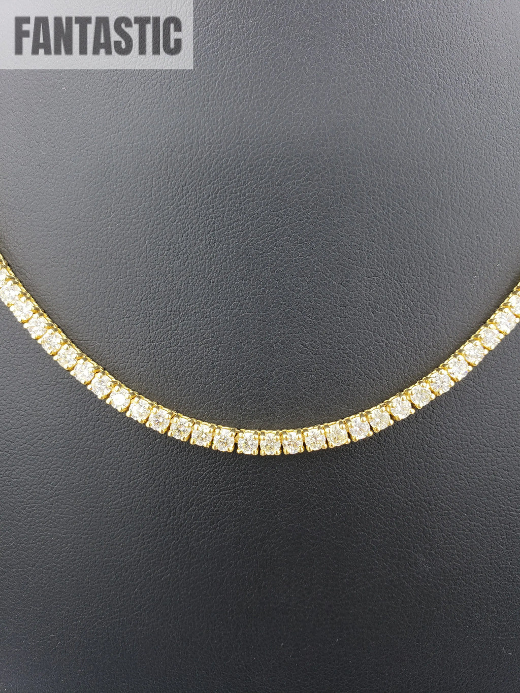 14K Gold- Diamond Tennis Chain 23.5 Grams Fantastic NYC