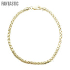 14K Gold - Hollow Box Bracelet Fantastic NYC