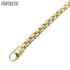 14K Gold - Hollow Box Bracelet Fantastic NYC