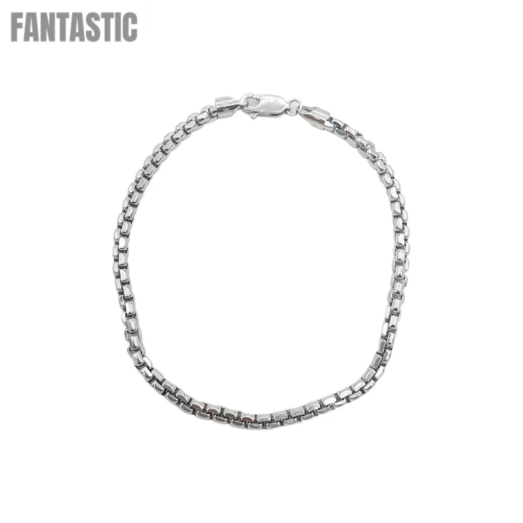 14K Gold - Hollow Box Bracelet Fantastic NYC